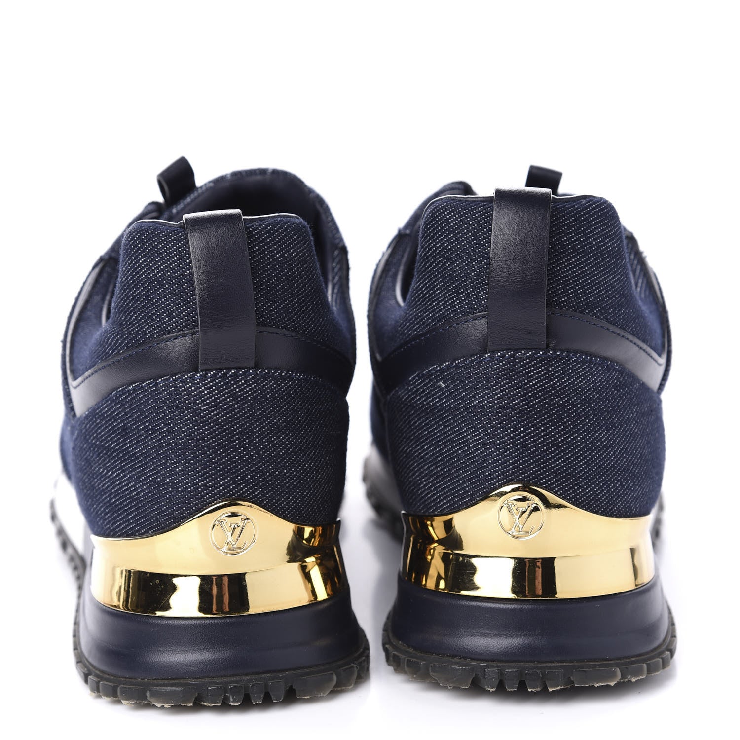 Louis Vuitton Denim Monogram Run Away Sneakers 39 Blue 6 of 9