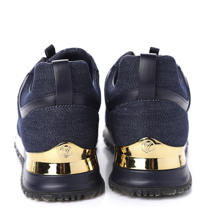 Louis Vuitton Denim Monogram Run Away Sneakers 39 Blue 6 of 9