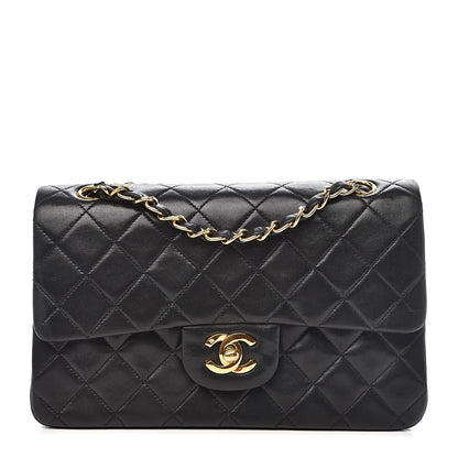 Chanel Lambskin Quilted Small Double Flap Black 1 of 15
