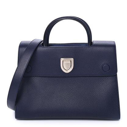 Christian Dior Bullcalf Medium Diorever Flap Navy 1 of 4