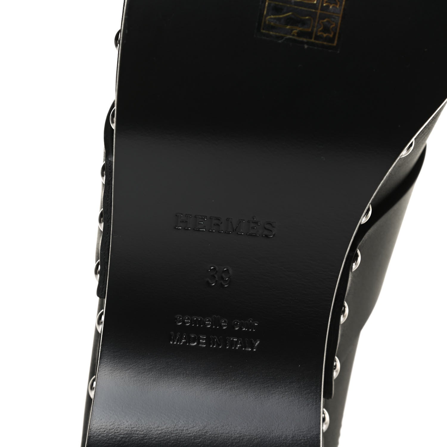 Hermes Calfskin Calya Mules 39 Black 8 of 12