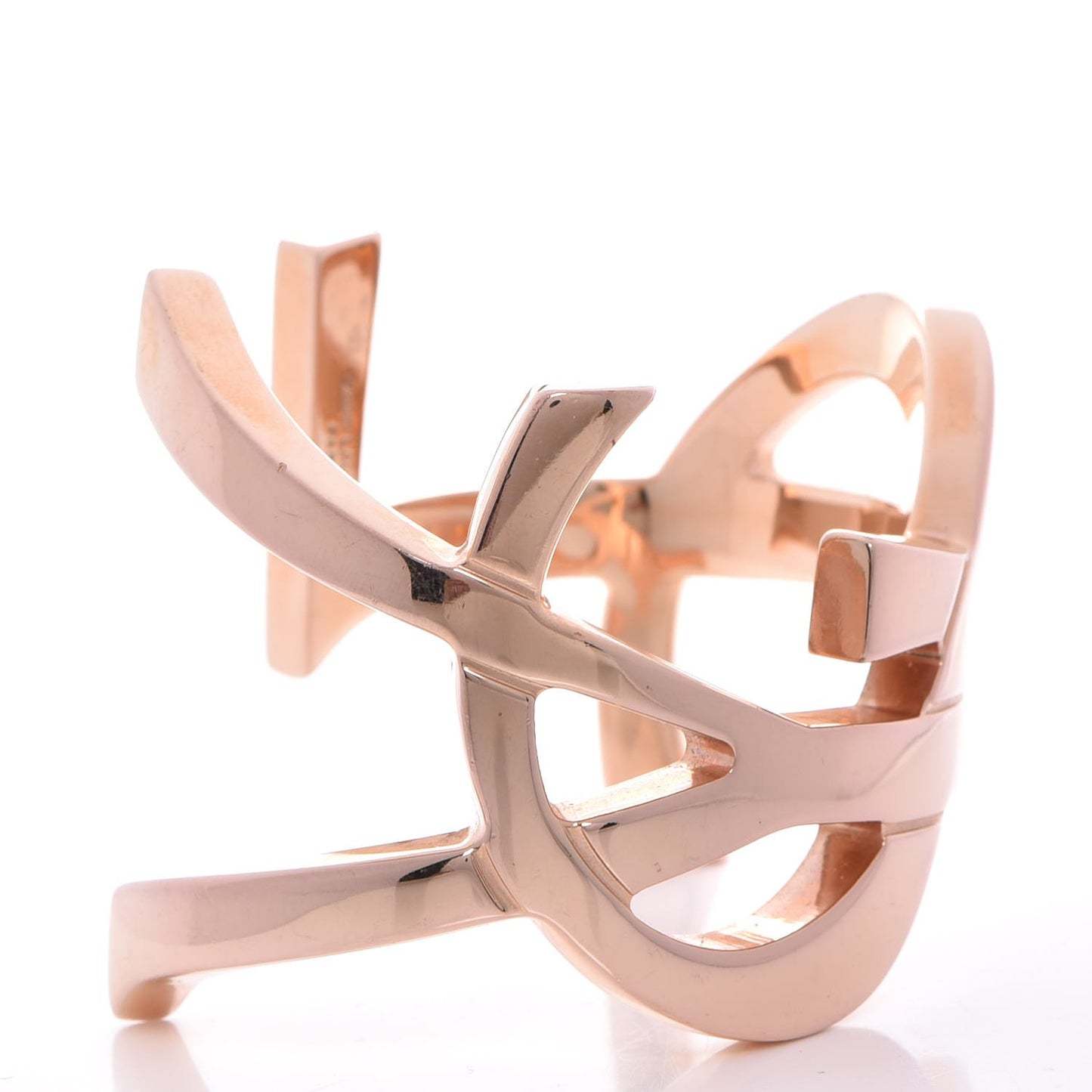 Brass Monogram Cuff Rose Gold