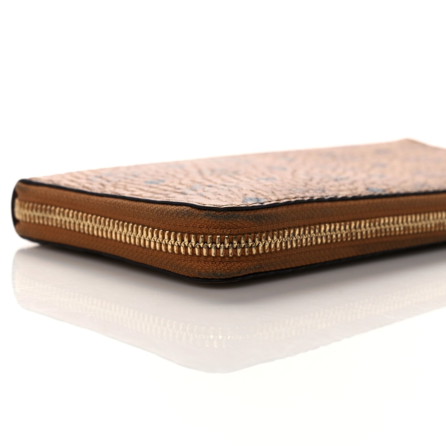Visetos Large Zip Around Wallet Cognac