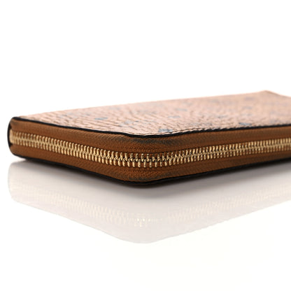 MCM Visetos Large Zip Around Wallet Cognac 10 of 14