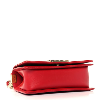 Chanel Calfskin Quilted Small Boy Flap Dark Red 3 of 9