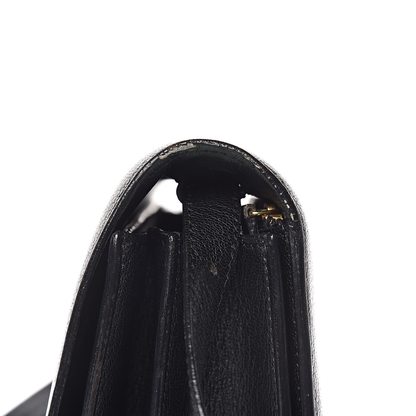 Goatskin Medium Classic Box Flap Bag Black