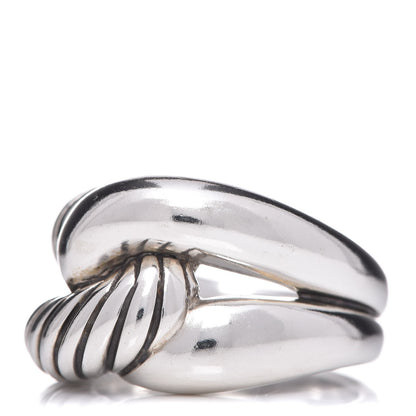 David Yurman Sterling Silver Single Loop Labyrinth Ring 58 8.5 3 of 10