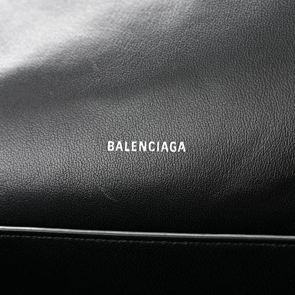 Balenciaga Calfskin Losange Monogram Medium Miami Tote Bag Black Grey 6 of 11