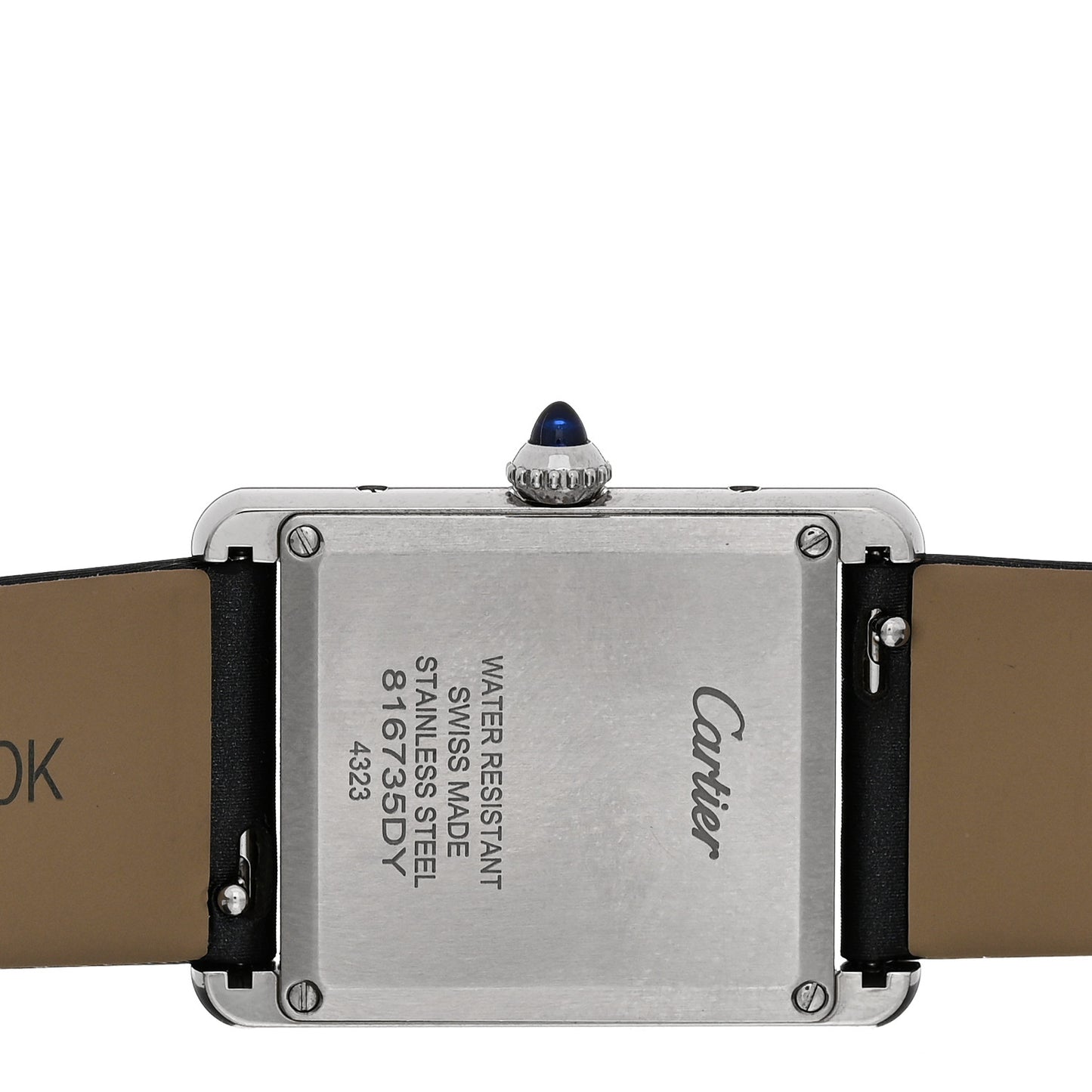 Stainless Steel Satin Diamond 25mm Must de Cartier Tank Quartz Watch