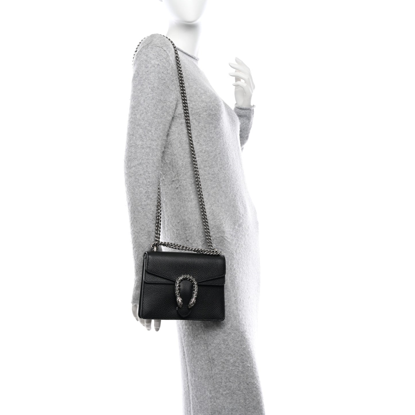 Calfskin Mini Dionysus Shoulder Bag Black