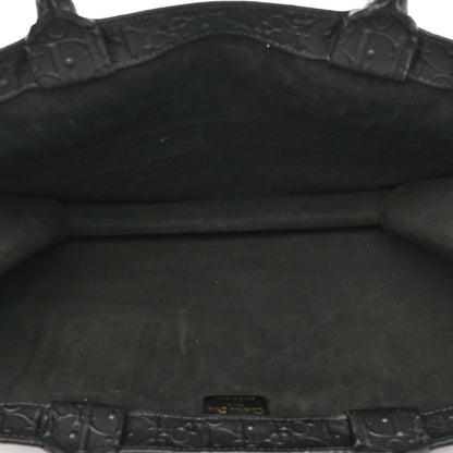 Christian Dior Oblique Calfskin Embossed Large Book Tote Black 5 of 9