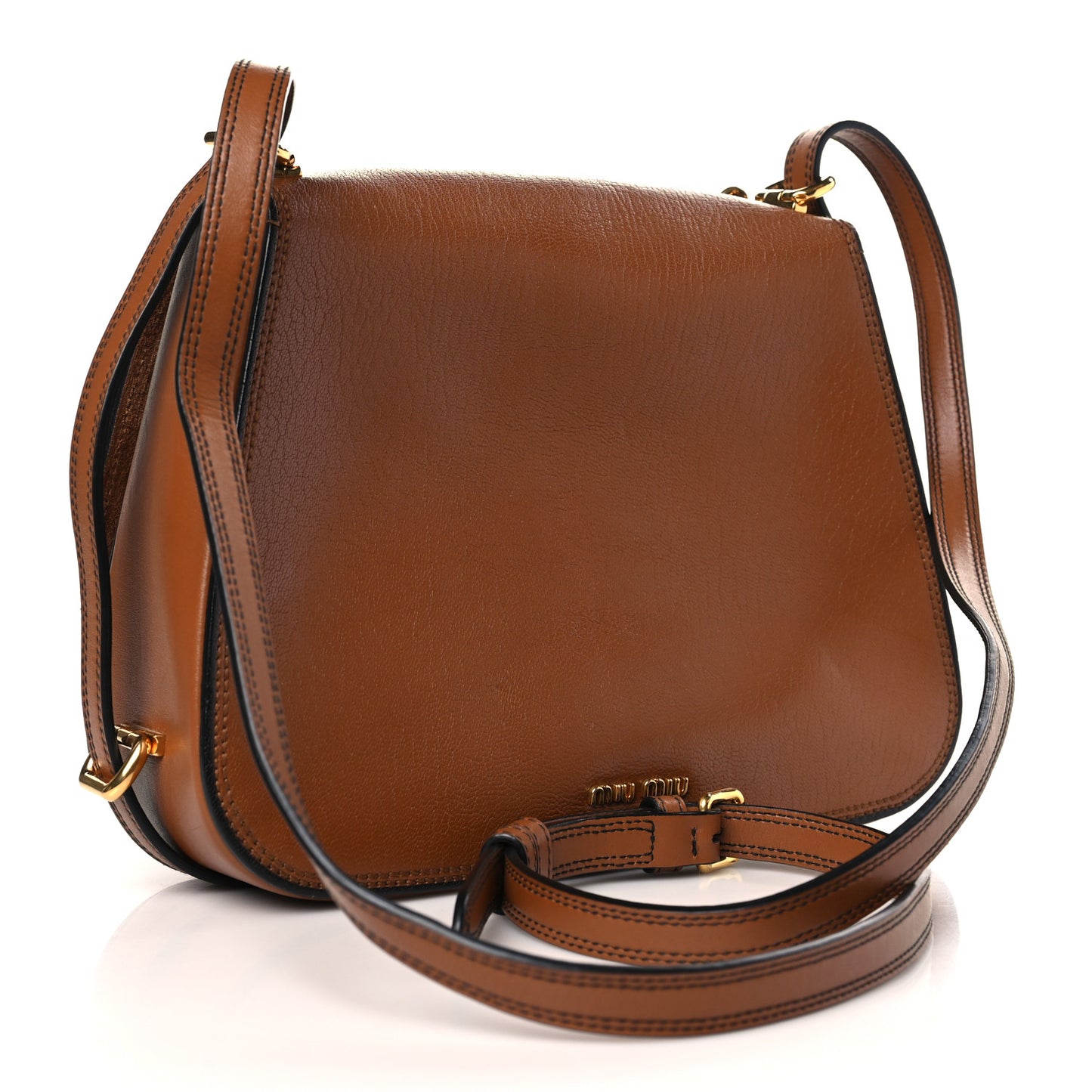 Goatskin Madras Dahlia Satchel Brandy