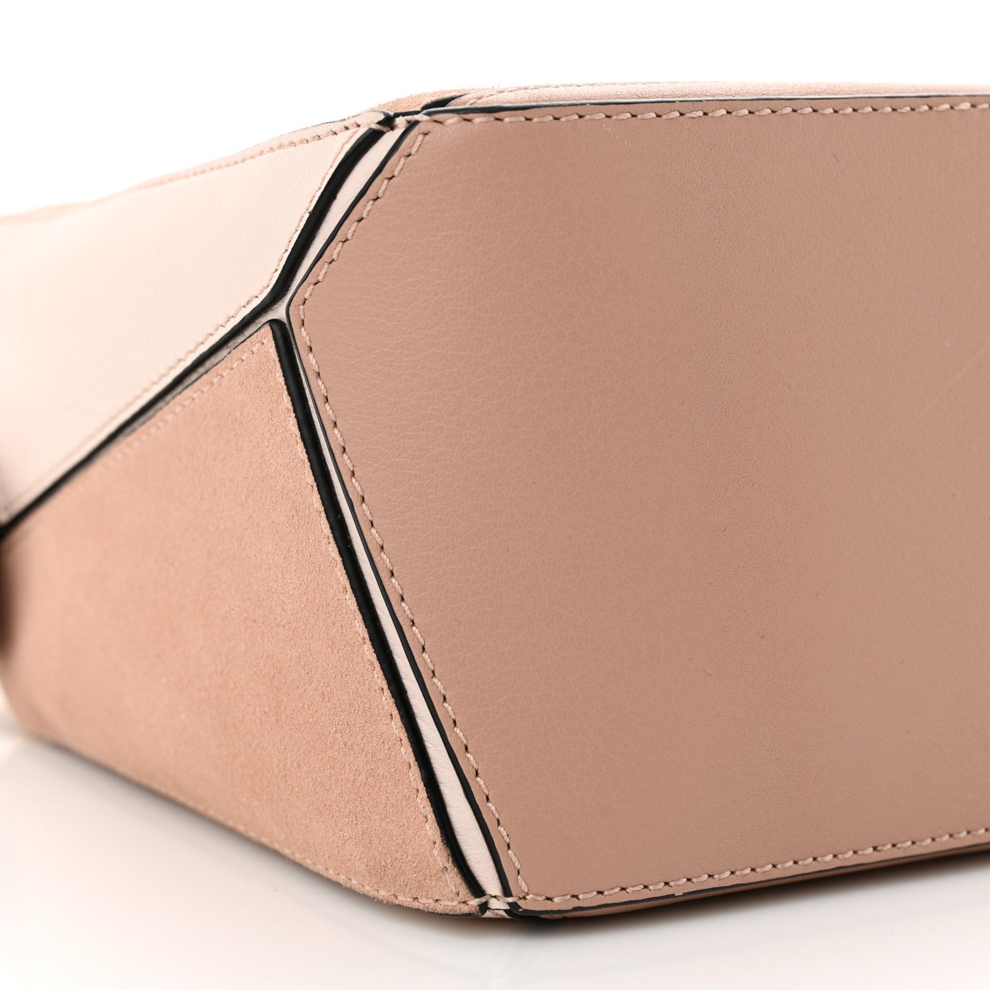Calfskin Suede Small Puzzle Bag Blush