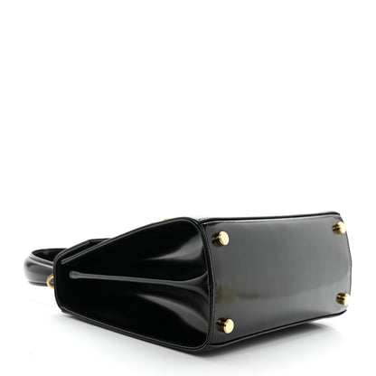 Salvatore Ferragamo Brushed Off Calfskin Iconic Top Handle Bag Black 4 of 12