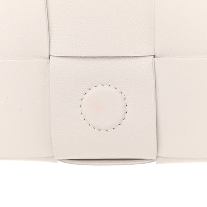 Bottega Veneta Lambskin Maxi Intrecciato Extra Mini Cassette Crossbody Bag White 11 of 12