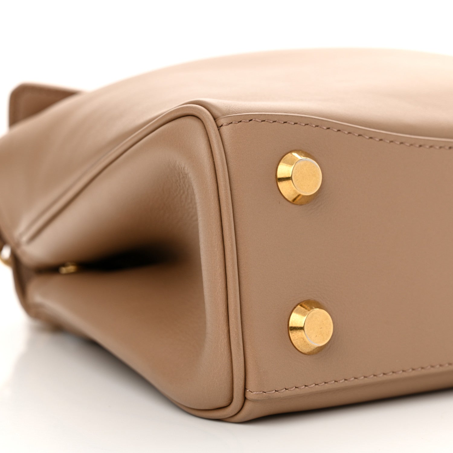 Balenciaga Natural Smooth Calfskin Mini Rodeo Top Handle Handbag Latte 9 of 12