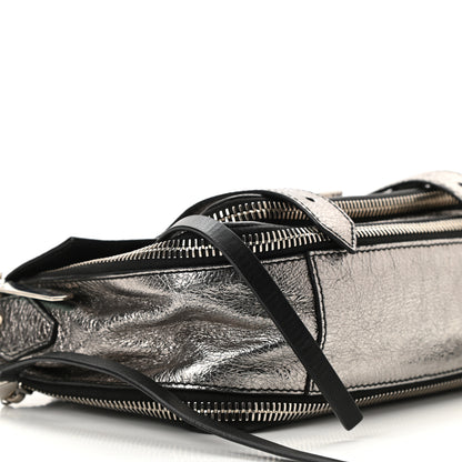 Proenza Schouler Metallic Lambskin Tiny PS1 Satchel Silver 10 of 11
