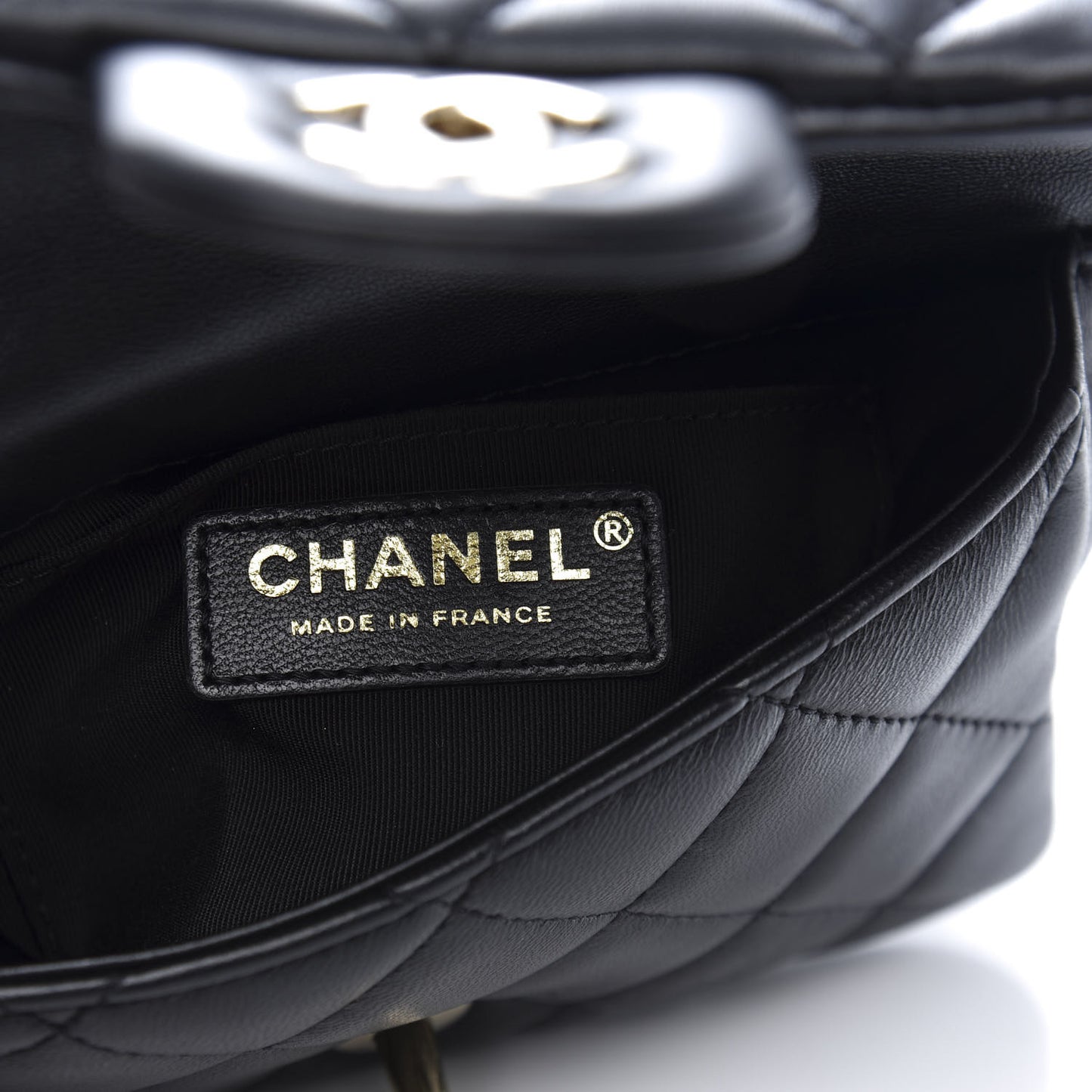 Lambskin Quilted Mini My Precious Waist Bag Black