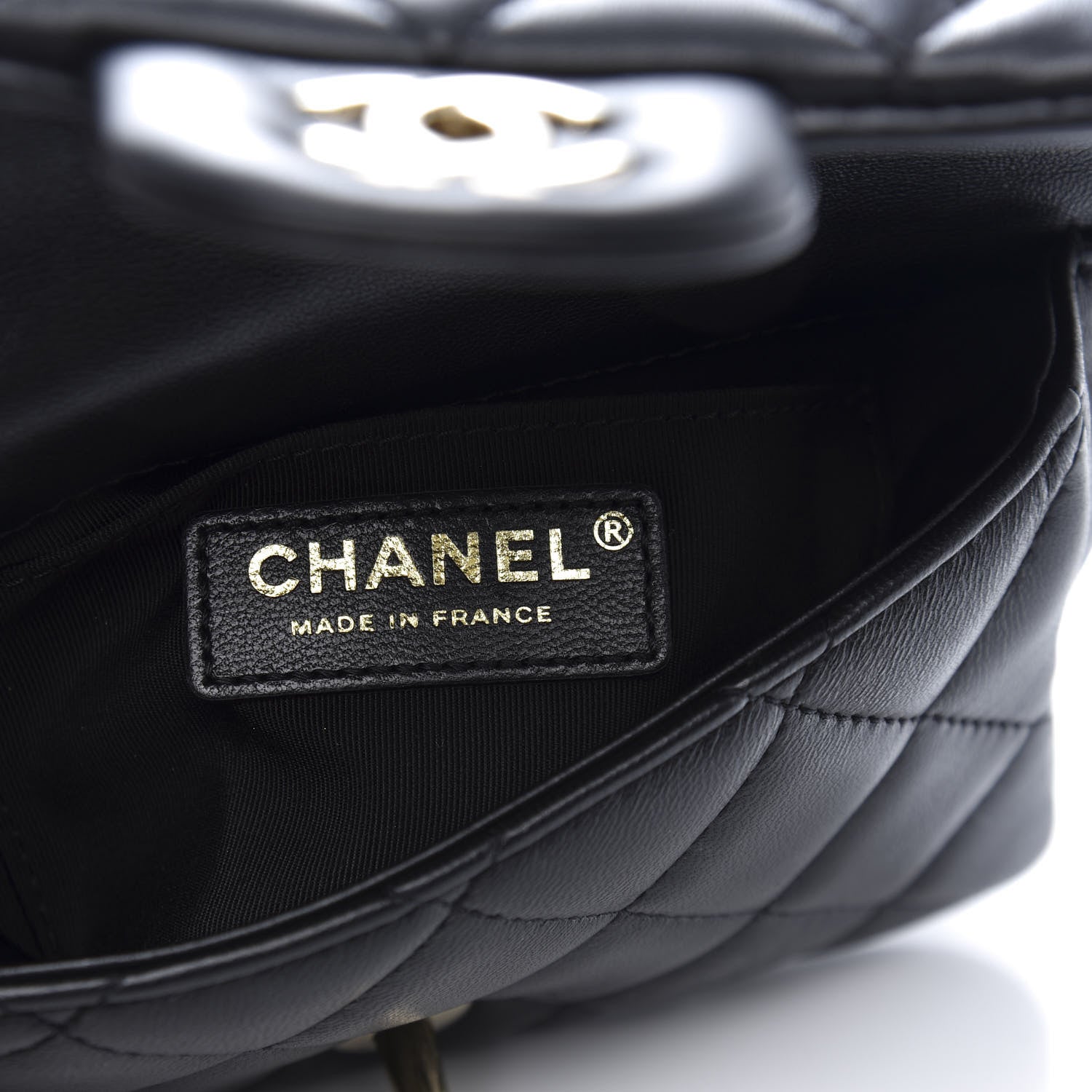 Chanel Lambskin Quilted Mini My Precious Waist Bag Black 8 of 13