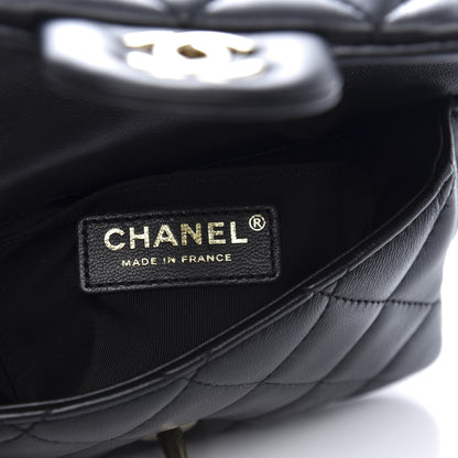 Chanel Lambskin Quilted Mini My Precious Waist Bag Black 8 of 13