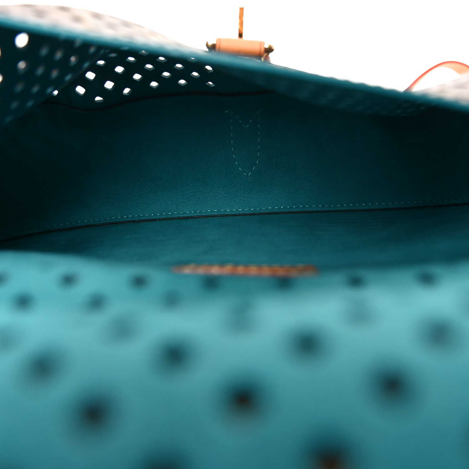 Louis Vuitton Monogram SC Flore Saumur Teal 5 of 9