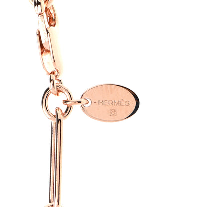 Hermes Permabrass Curiosite Long Necklace Rose Gold 5 of 8