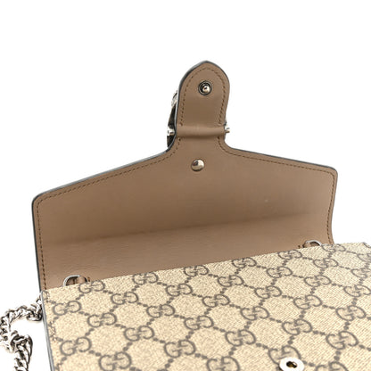 Gucci GG Supreme Monogram Mini Dionysus Chain Wallet Beige Taupe 14 of 15