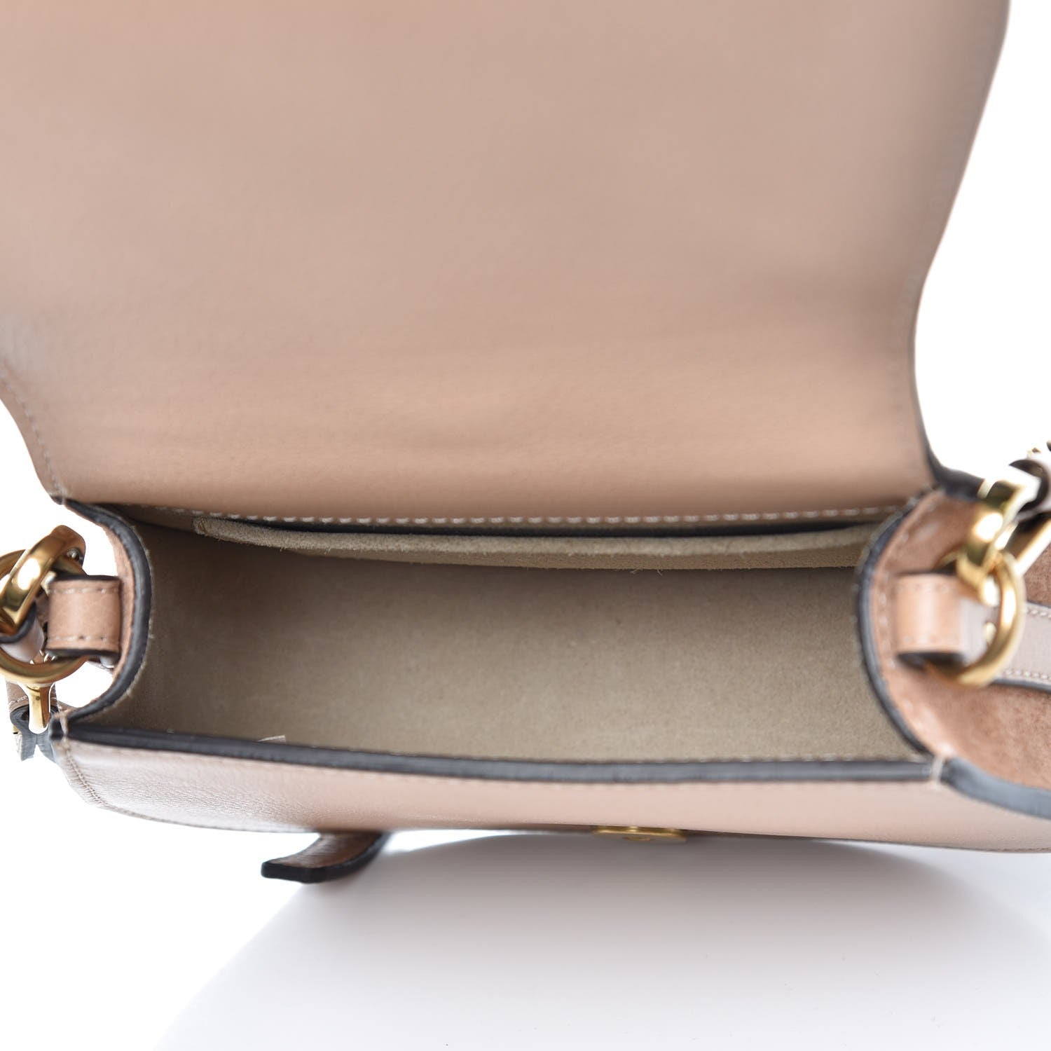 Chloe Calfskin Suede Small Nile Bracelet Bag Biscotti Beige 5 of 8