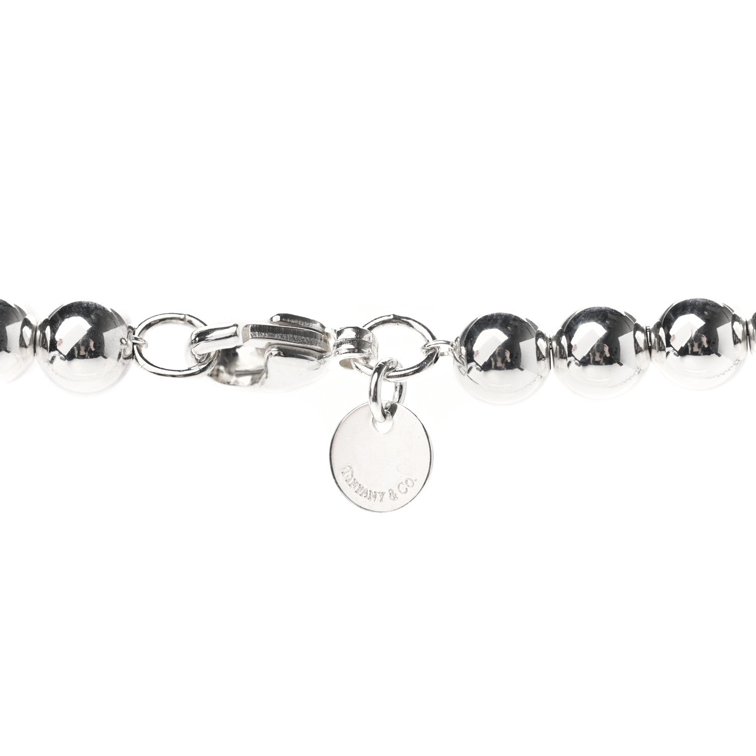 Tiffany Sterling Silver HardWear Graduated Ball Necklace 4 of 5