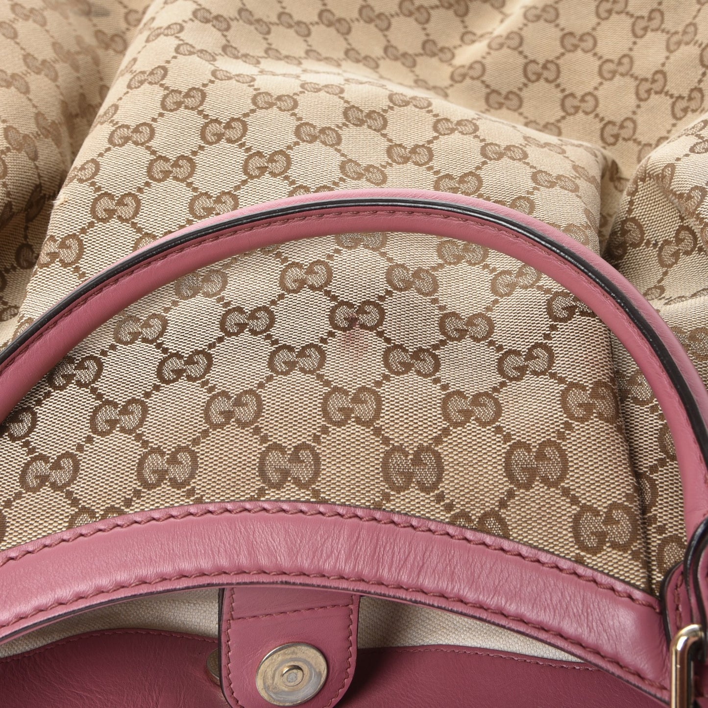 Monogram Large Sukey Tote Beige Peonia Flower