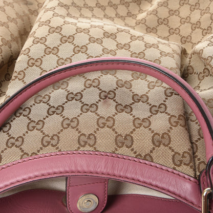 Gucci Monogram Large Sukey Tote Beige Peonia Flower 10 of 12