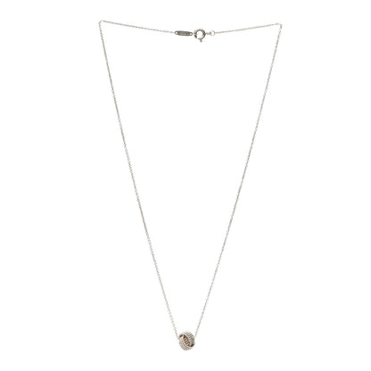 Tiffany Sterling Silver Twist Knot Pendant Necklace 3 of 5