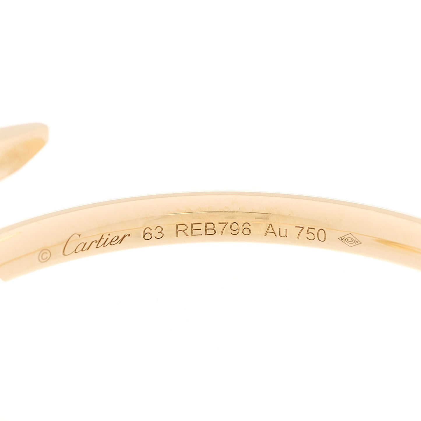 18K Yellow Gold Small Juste Un Clou Ring 63 10.25