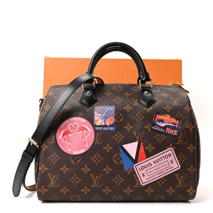 Louis Vuitton Monogram My World Tour Speedy Bandouliere 30 Black 10 of 10