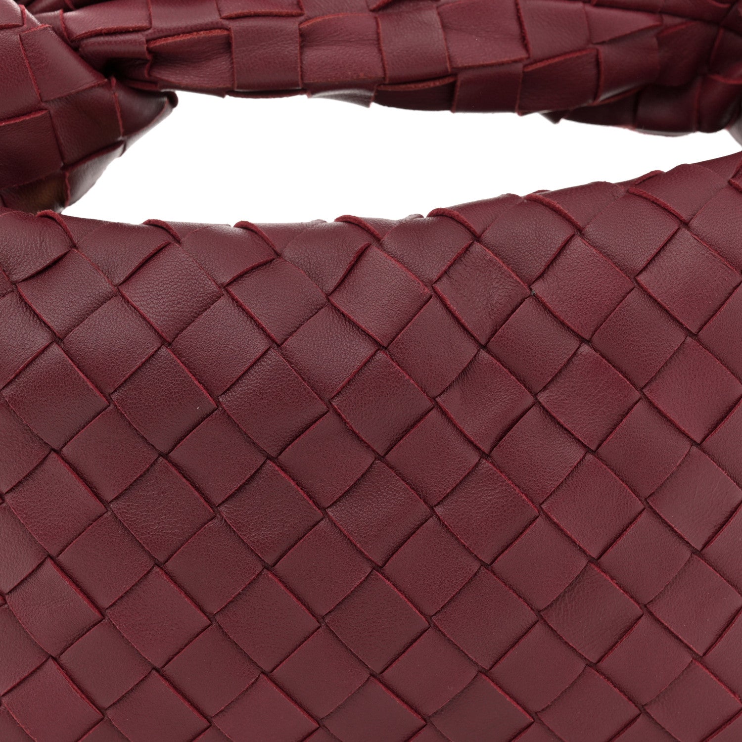 Bottega Veneta Nappa Intrecciato Mini Jodie Burgundy 8 of 10