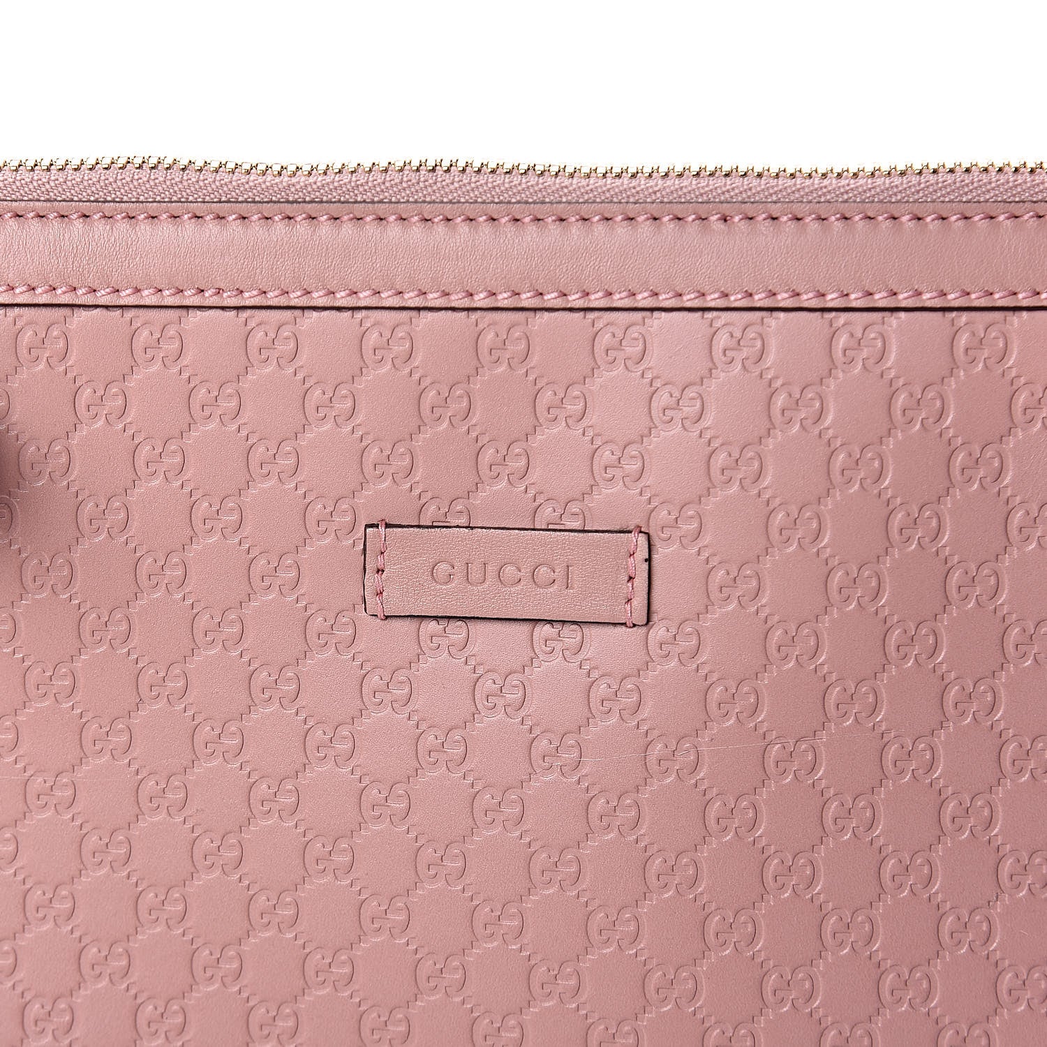 Gucci Soft Microguccissima Medium Zippered Satchel Soft Pink 8 of 10