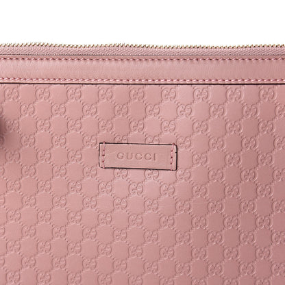 Gucci Soft Microguccissima Medium Zippered Satchel Soft Pink 8 of 10