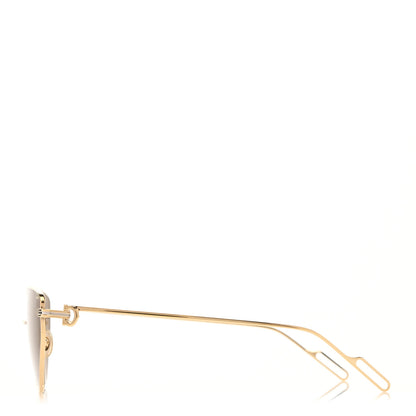 Cartier Cat Eye Sunglasses Gold 3 of 8