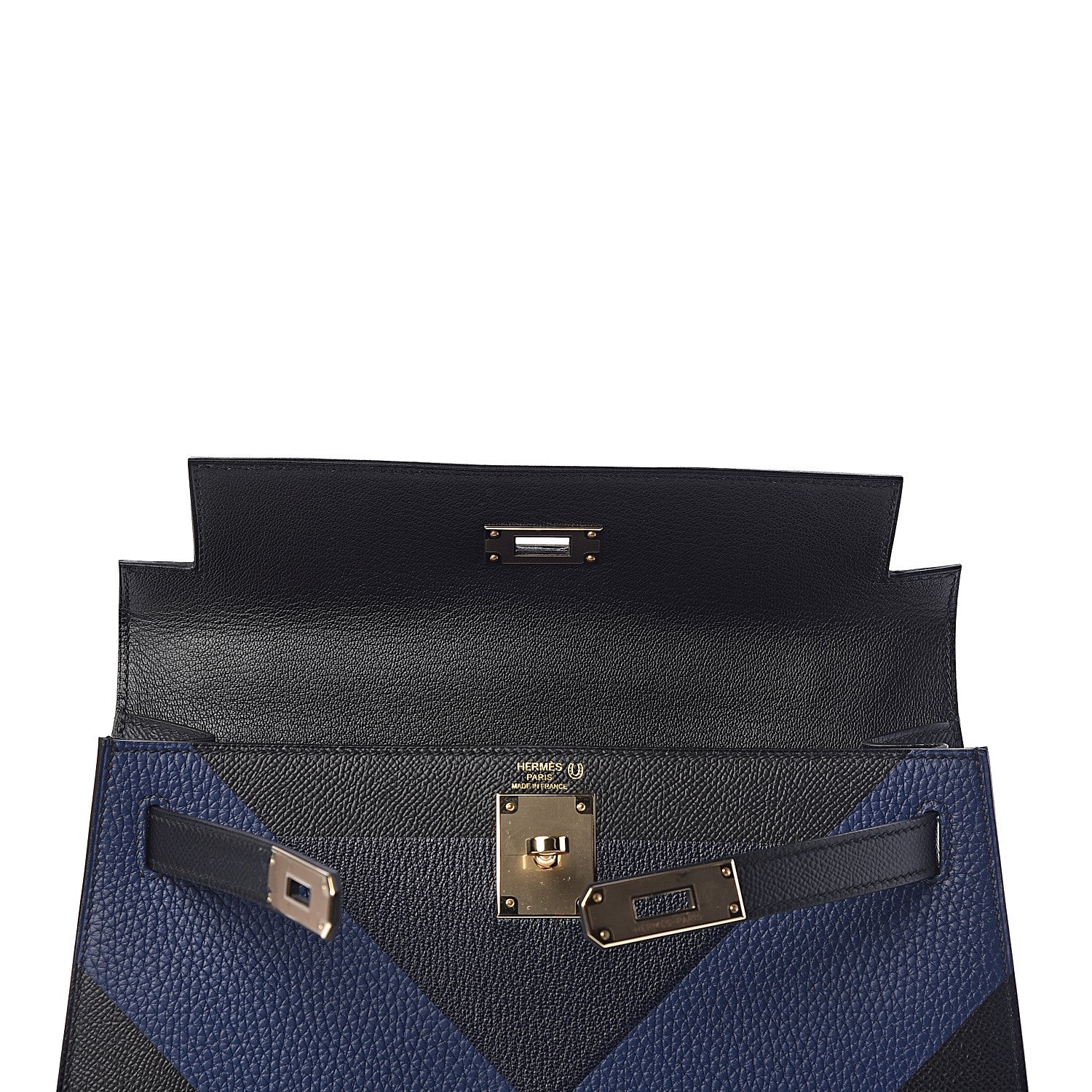 Hermes Epsom Taurillon Clemence Chevre Mysore Horseshoe Kellygraphie Lettre X Kelly Sellier 28 Noir Bleu Indigo Bleu Saphir 12 of 36