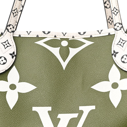 Louis Vuitton Monogram Giant Neverfull MM Kaki 7 of 9