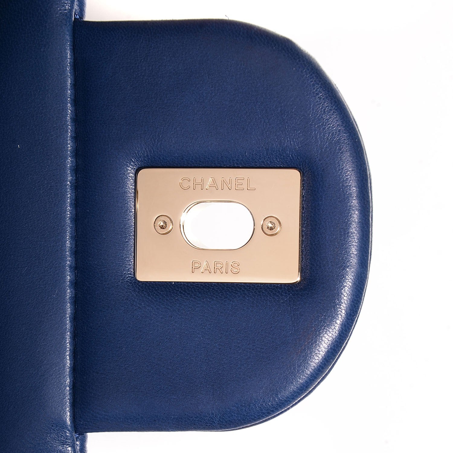 Chanel Lambskin Quilted Maxi Single Flap Dark Blue 9 of 9