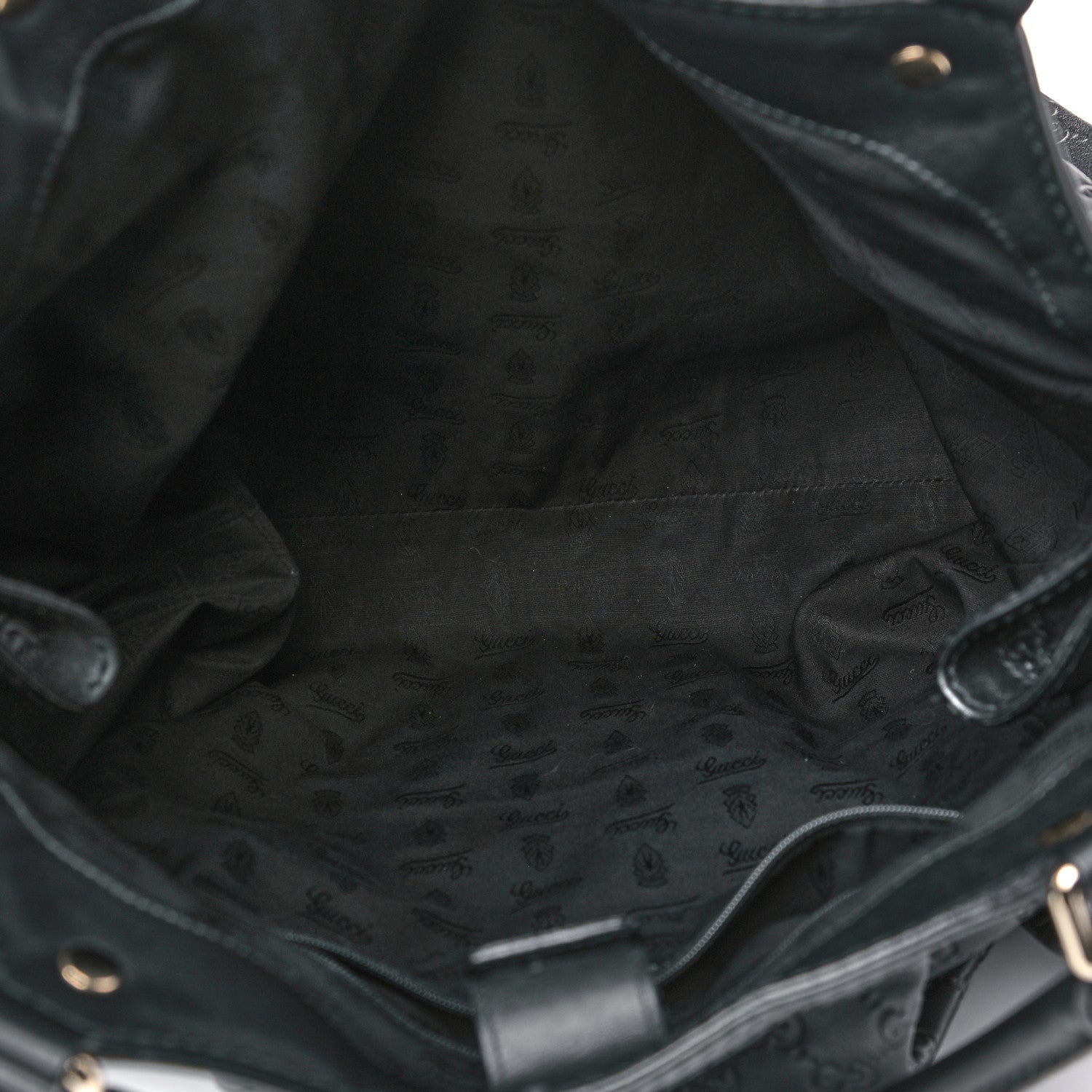 Gucci Guccissima Large Sukey Tote Black 4 of 13