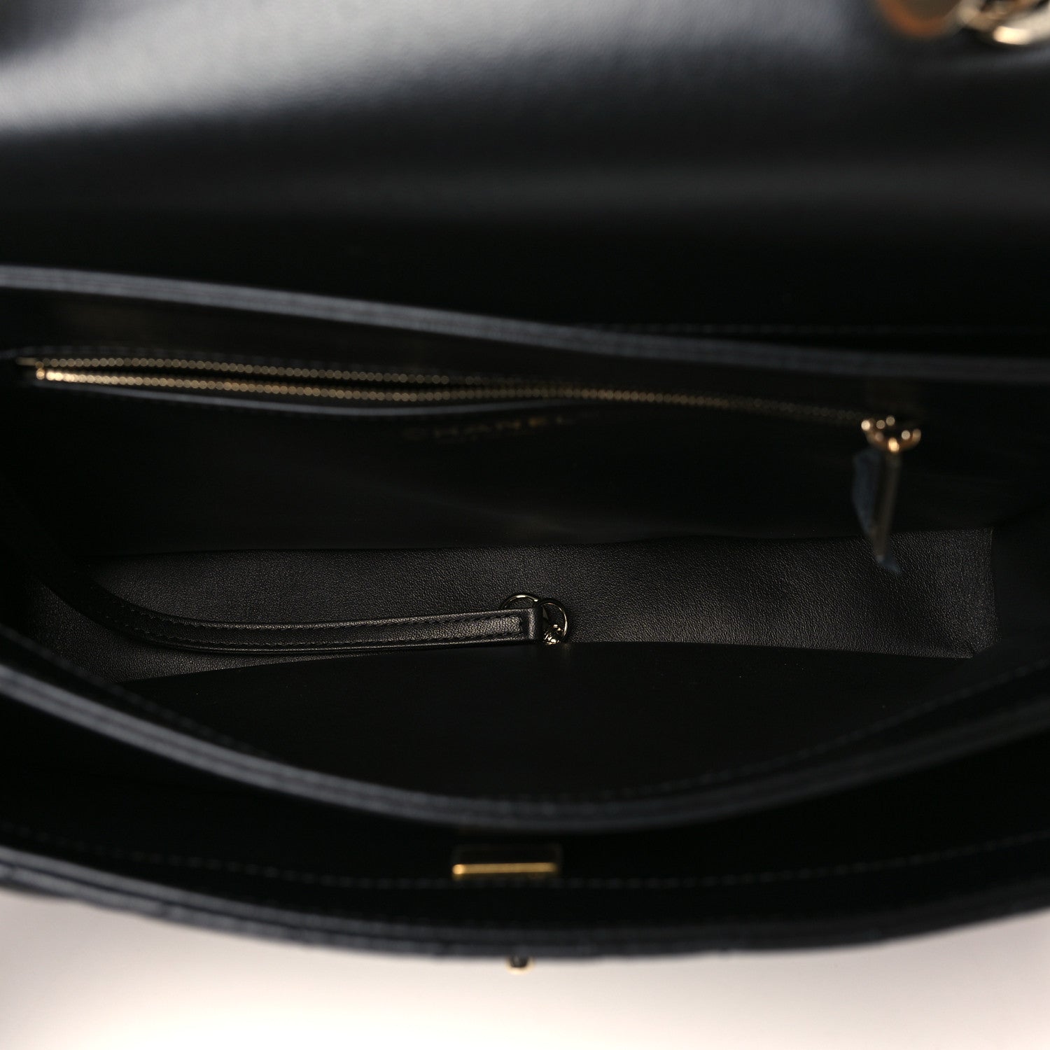 Chanel Lambskin Quilted Medium Trendy Chain CC Flap Dual Handle Bag Black 5 of 9