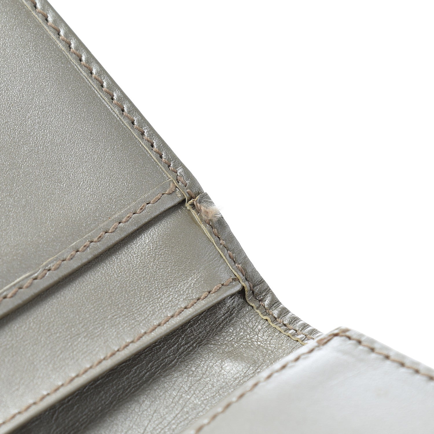 Gucci Imprime Monogram GG Pierce Continental Flap Wallet Silver 9 of 12
