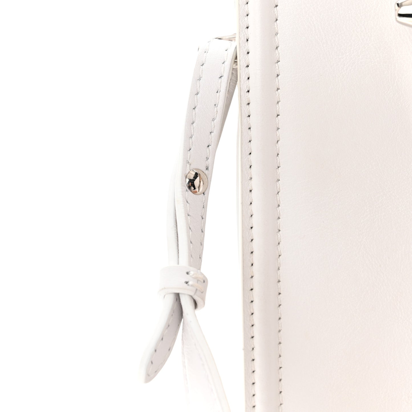Calfskin The Short Story Shoulder Bag White
