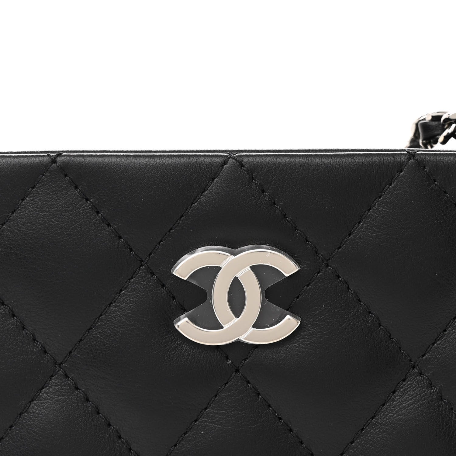 Chanel Lambskin Quilted Crossbody Bag Black 9 of 11