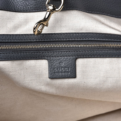 Gucci Pebbled Calfskin Medium Bella Tote Grey 5 of 12