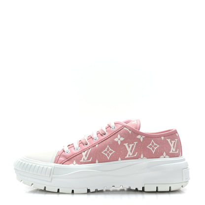 Louis Vuitton Denim Monogram Squad Sneakers 42 Pink 1 of 8