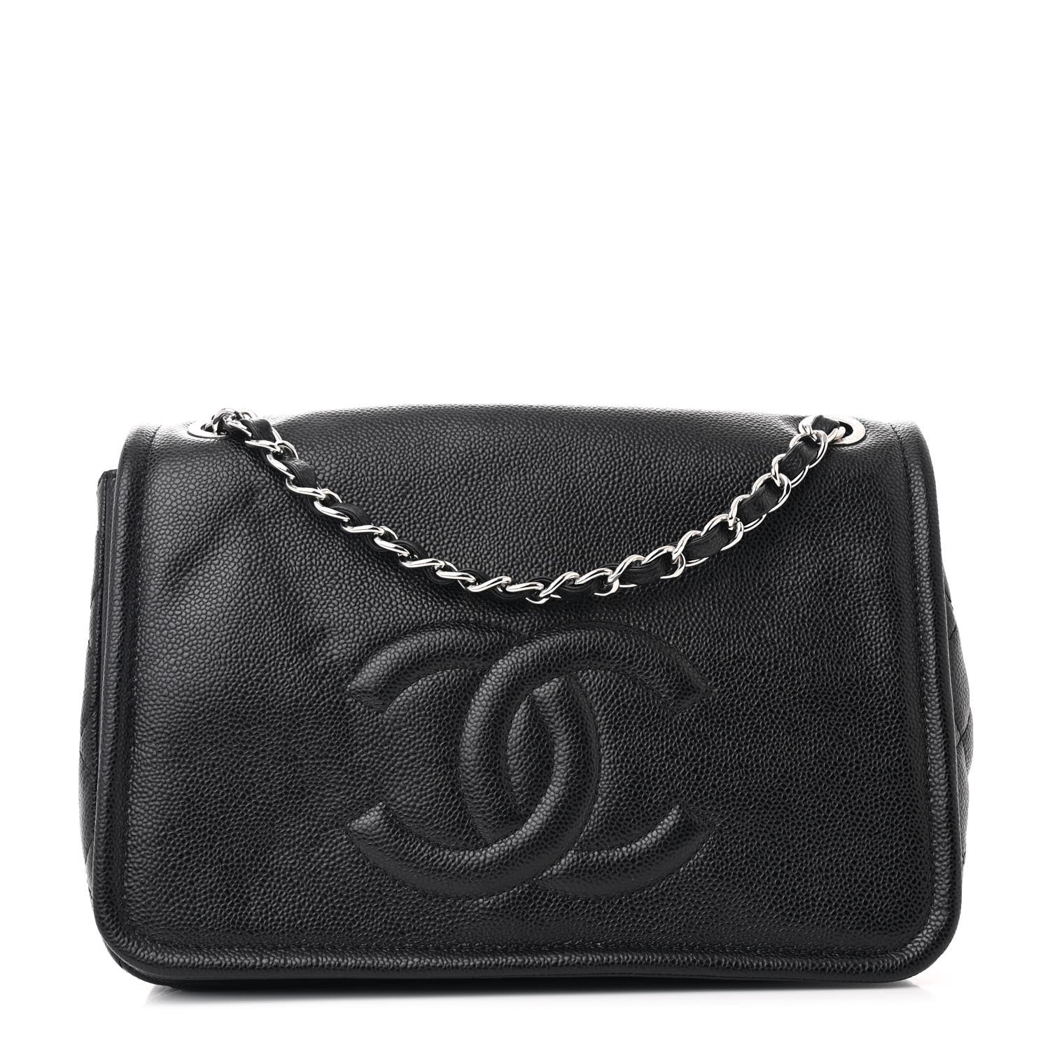 Chanel Caviar Large Timeless CC Flap Black 1 of 10