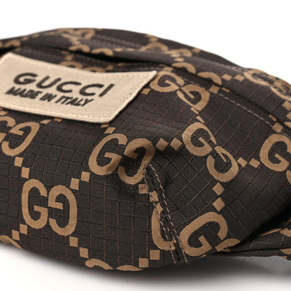 Gucci Recycled Polyester Monogram Jumbo GG Belt Bag Ebony Beige 10 of 10